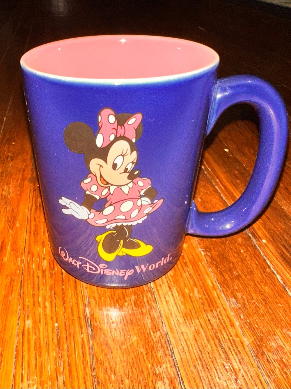 Walt Disney World Blue Minnie Mouse 16oz Ceramic Coffee Mug Cup